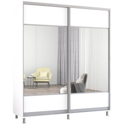 Dulap-cupe Mobildor Aron-S cu oglinda K1 200x220x60 (White) Thumb