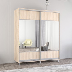 Dulap-cupe Mobildor Aron-S cu oglinda K1 200x230x60 (Sonoma Oak)