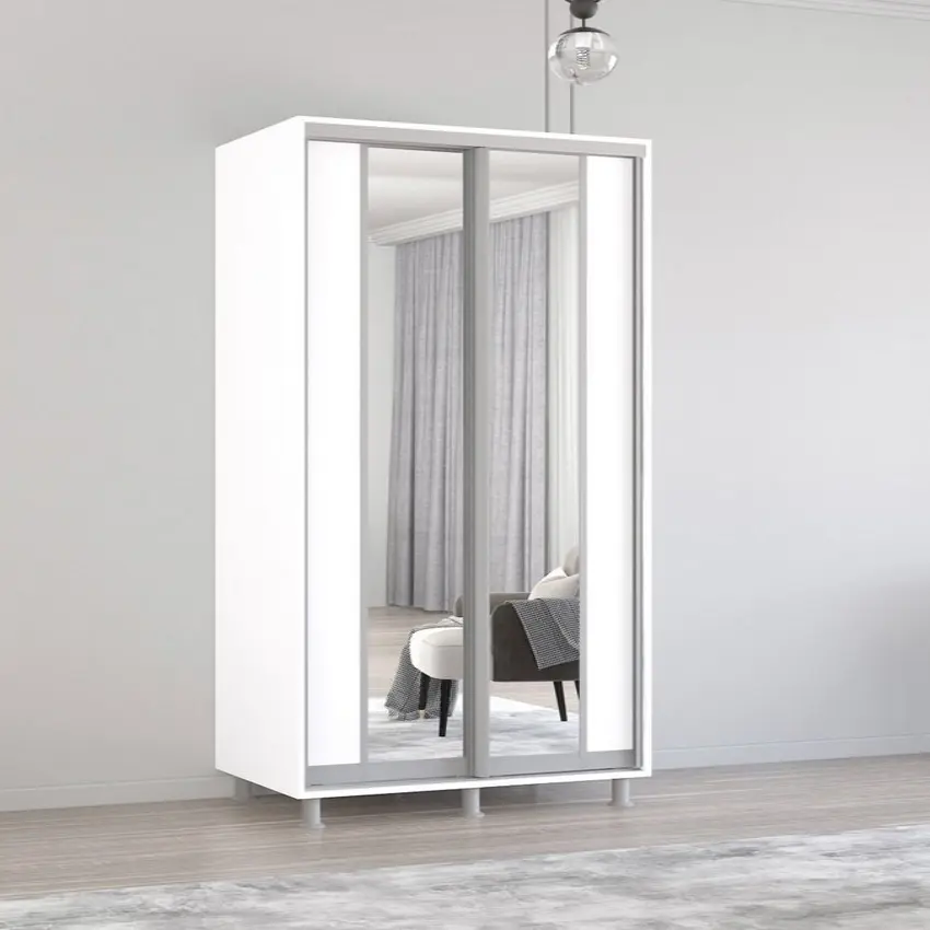 Шкаф-купе Mobildor Aron-S с зеркалом K2 140x200x60 (White)