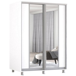 Dulap-cupe Mobildor Aron-S cu oglinda K2 170x240x60 (White) Thumb