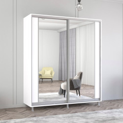Dulap-cupe Mobildor Aron-S cu oglinda K2 200x200x60 (White)