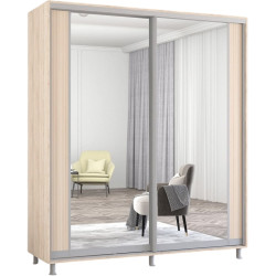 Dulap-cupe Mobildor Aron-S cu oglinda K2 200x210x60 (Sonoma Oak) Thumb