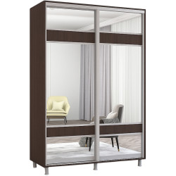 Dulap-cupe Mobildor Aron-S cu oglinda K3 Zebra 160x210x60 (Wenge) Thumb