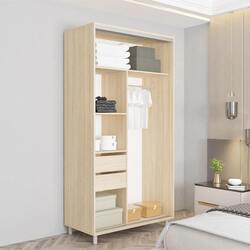 Шкаф-купе Mobildor Aron-S с зеркалом K3 Zebra 130x230x60 (Sonoma Oak) Thumb