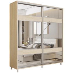 Шкаф-купе Mobildor Aron-S с зеркалом K3 Zebra 180x230x60 (Sonoma Oak) Thumb