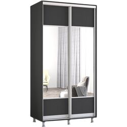 Шкаф-купе Mobildor Aron с зеркалом K1 100x210x60 (Anthracite) Thumb