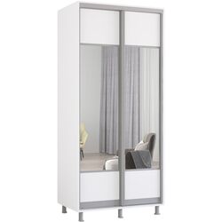 Dulap-cupe Mobildor Aron cu oglinda K1 100x230x60 (White) Thumb