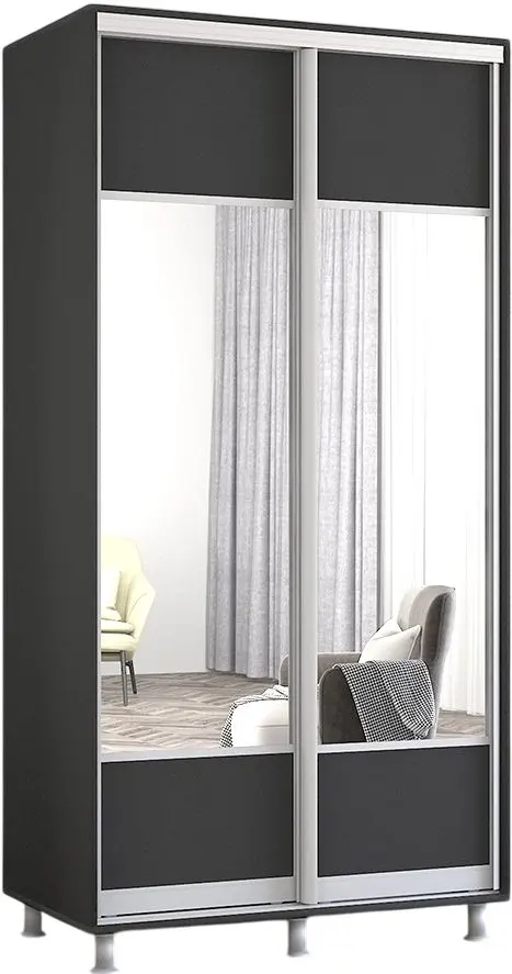 Dulap-cupe Mobildor Aron cu oglinda K1 110x220x60 (Anthracite) - 2