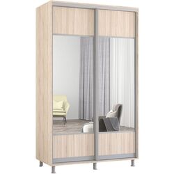 Dulap-cupe Mobildor Aron cu oglinda K1 130x200x60 (Sonoma Oak) Thumb