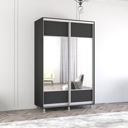 Dulap-cupe Mobildor Aron cu oglinda K1 130x240x60 (Anthracite)