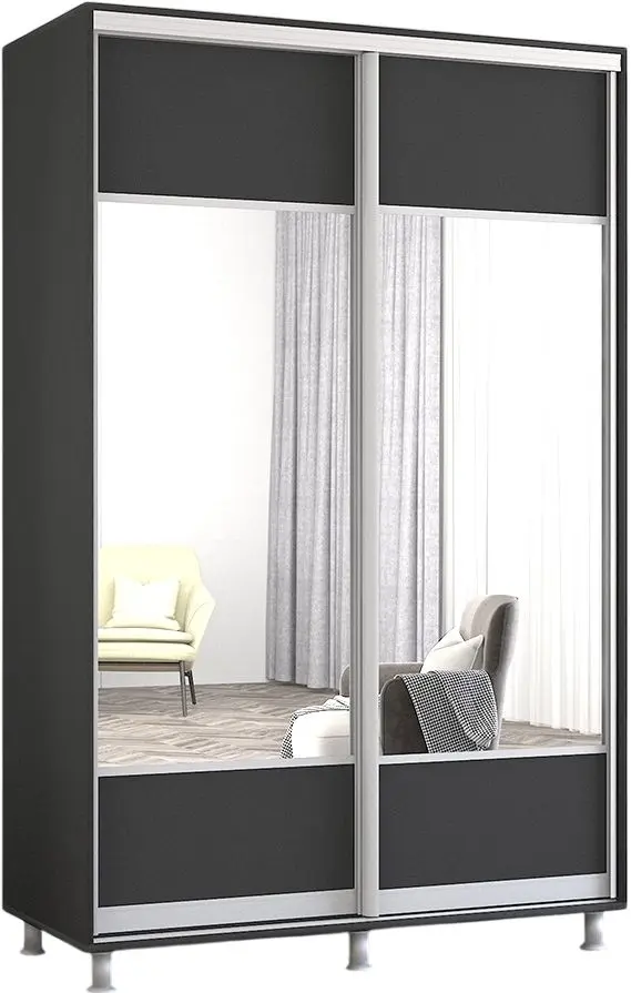 Dulap-cupe Mobildor Aron cu oglinda K1 140x230x60 (Anthracite) - 2
