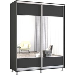 Dulap-cupe Mobildor Aron cu oglinda K1 160x200x60 (Anthracite) Thumb