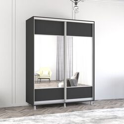 Dulap-cupe Mobildor Aron cu oglinda K1 160x220x60 (Anthracite)