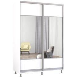 Шкаф-купе Mobildor Aron с зеркалом K1 160x230x60 (White) Thumb