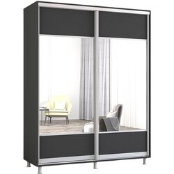 Dulap-cupe Mobildor Aron cu oglinda K1 180x220x60 (Anthracite) Thumb