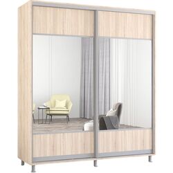 Dulap-cupe Mobildor Aron cu oglinda K1 190x240x60 (Sonoma Oak) Thumb