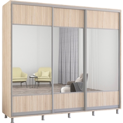 Dulap-cupe Mobildor Aron cu oglinda K1 250x210x60 (Sonoma Oak) Thumb
