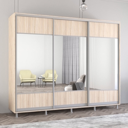 Dulap-cupe Mobildor Aron cu oglinda K1 270x220x60 (Sonoma Oak)