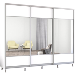 Шкаф-купе Mobildor Aron с зеркалом K1 270x230x60 (White) Thumb