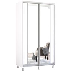Dulap-cupe Mobildor Aron cu oglinda K2 110x240x60 (White) Thumb