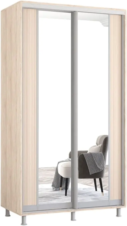 Dulap-cupe Mobildor Aron cu oglinda K2 120x200x60 (Sonoma Oak) - 2