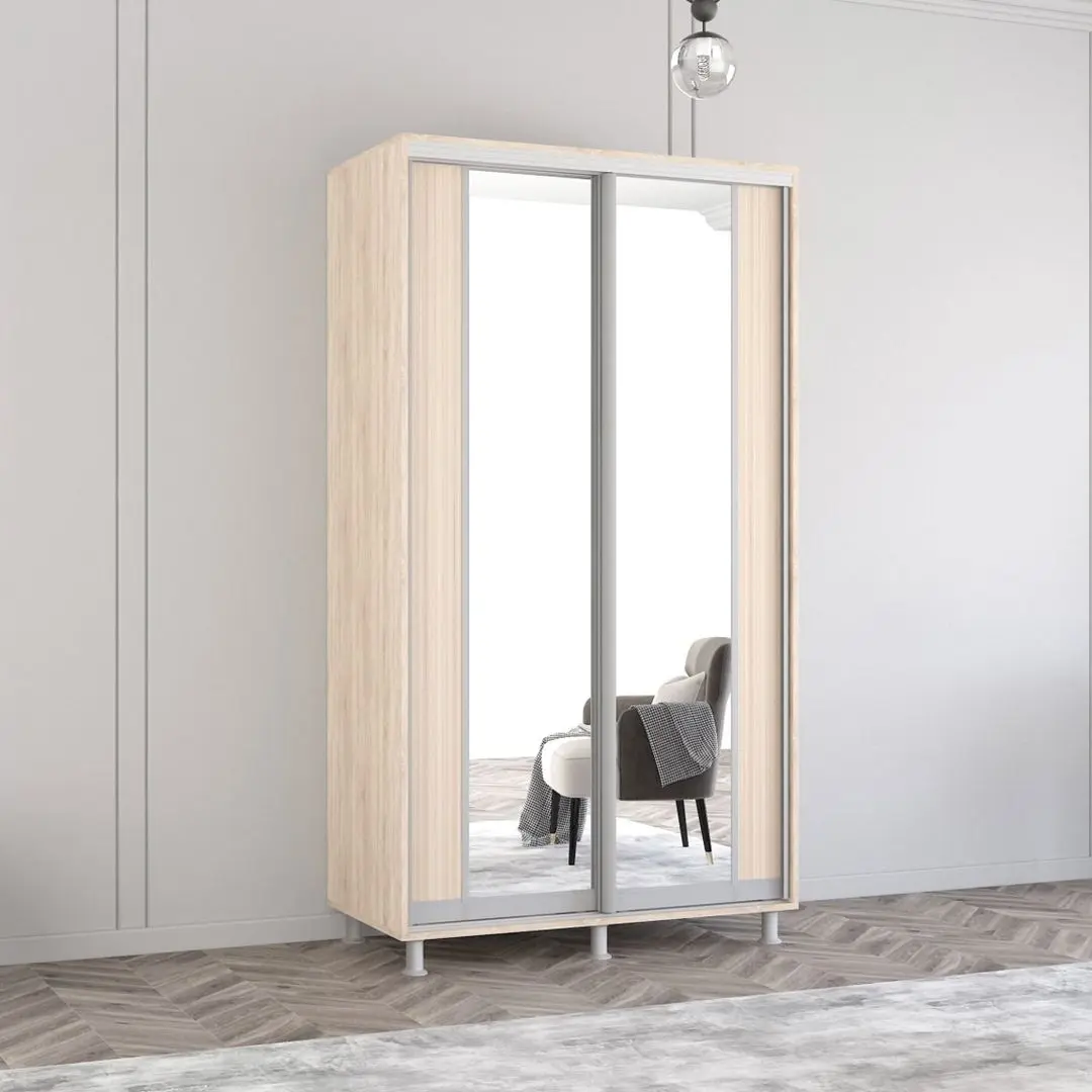 Dulap-cupe Mobildor Aron cu oglinda K2 120x220x60 (Sonoma Oak)