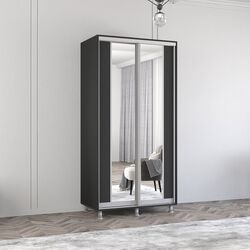 Dulap-cupe Mobildor Aron cu oglinda K2 120x240x60 (Anthracite)