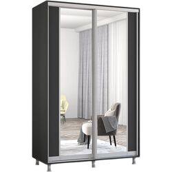 Dulap-cupe Mobildor Aron cu oglinda K2 140x210x60 (Anthracite) Thumb
