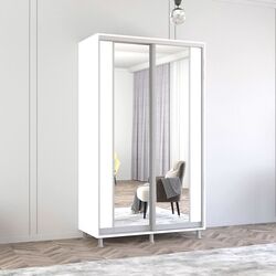Шкаф-купе Mobildor Aron с зеркалом K2 140x220x60 (White)