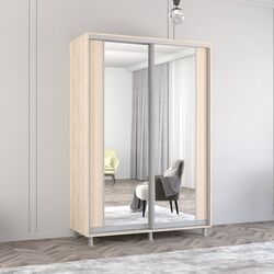 Dulap-cupe Mobildor Aron cu oglinda K2 150x240x60 (Sonoma Oak)