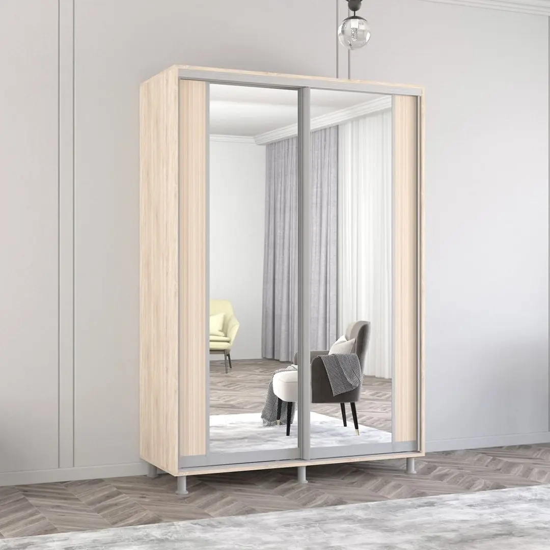 Dulap-cupe Mobildor Aron cu oglinda K2 160x230x60 (Sonoma Oak)