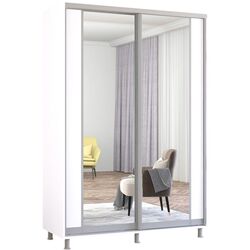 Dulap-cupe Mobildor Aron cu oglinda K2 160x230x60 (White) Thumb