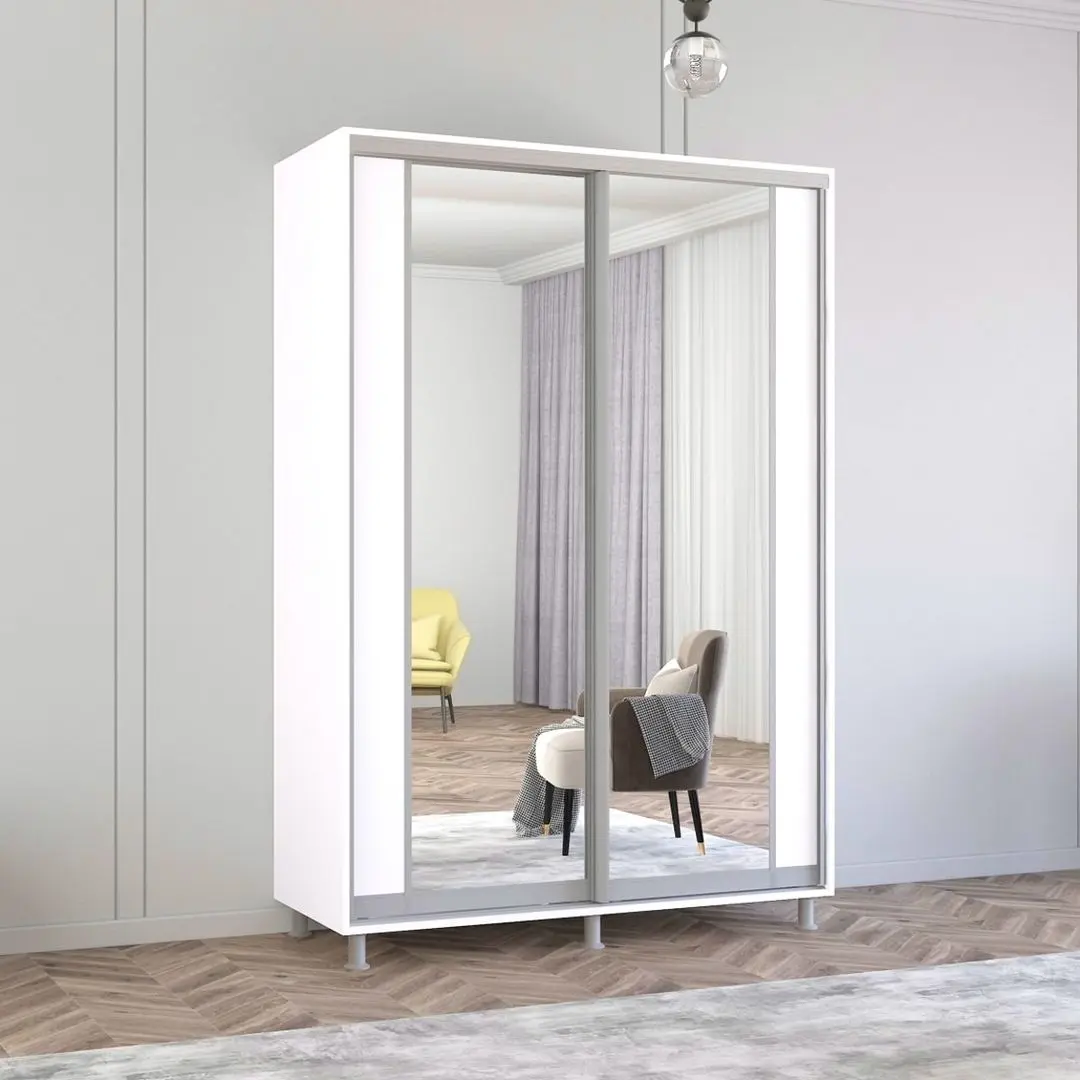 Dulap-cupe Mobildor Aron cu oglinda K2 160x230x60 (White)