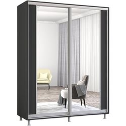 Dulap-cupe Mobildor Aron cu oglinda K2 170x240x60 (Anthracite) Thumb