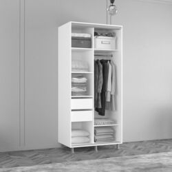 Dulap-cupe Mobildor Aron cu oglinda K2 170x240x60 (Anthracite) Thumb