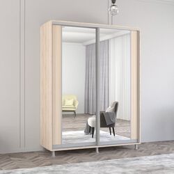 Dulap-cupe Mobildor Aron cu oglinda K2 170x240x60 (Sonoma Oak)