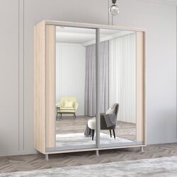 Dulap-cupe Mobildor Aron cu oglinda K2 190x200x60 (Sonoma Oak)