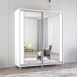 Dulap-cupe Mobildor Aron cu oglinda K2 190x210x60 (White)
