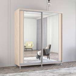 Dulap-cupe Mobildor Aron cu oglinda K2 220x240x60 (Sonoma Oak)