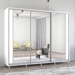 Шкаф-купе Mobildor Aron с зеркалом K2 270x210x60 (White)