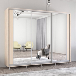 Dulap-cupe Mobildor Aron cu oglinda K2 270x240x60 (Sonoma Oak)