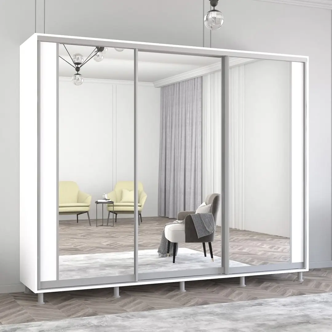 Шкаф-купе Mobildor Aron с зеркалом K2 270x240x60 (White)