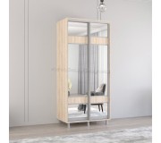 Шкаф-купе Mobildor Aron с зеркалом K3 Zebra 100x210x60 (Sonoma Oak)