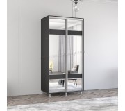 Шкаф-купе Mobildor Aron с зеркалом K3 Zebra 100x220x60 (Anthracite)