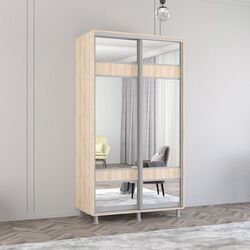 Dulap-cupe Mobildor Aron cu oglinda K3 Zebra 110x210x60 (Sonoma Oak)