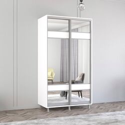 Шкаф-купе Mobildor Aron с зеркалом K3 Zebra 120x210x60 (White)