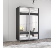 Dulap-cupe Mobildor Aron cu oglinda K3 Zebra 130x200x60 (Anthracite)