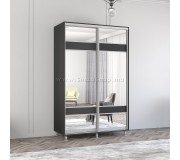 Dulap-cupe Mobildor Aron cu oglinda K3 Zebra 130x210x60 (Anthracite)