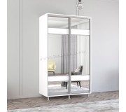 Dulap-cupe Mobildor Aron cu oglinda K3 Zebra 140x200x60 (White)