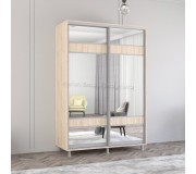 Dulap-cupe Mobildor Aron cu oglinda K3 Zebra 160x200x60 (Sonoma Oak)